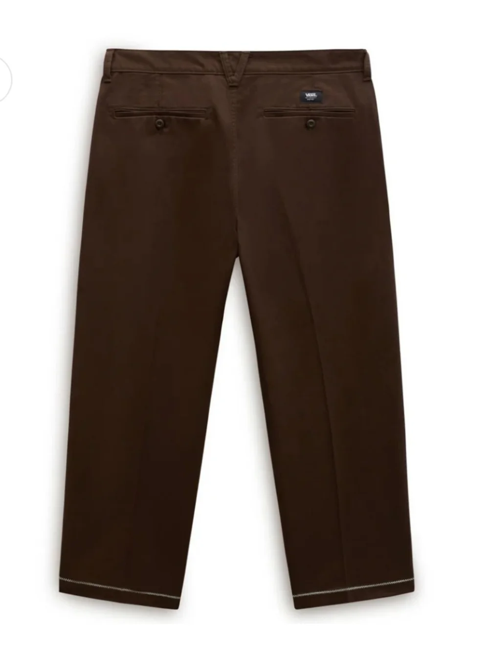 Vans Mikey February Authentic Relaxed Fit Cropped Chino Pants Mens Size 36 Brown